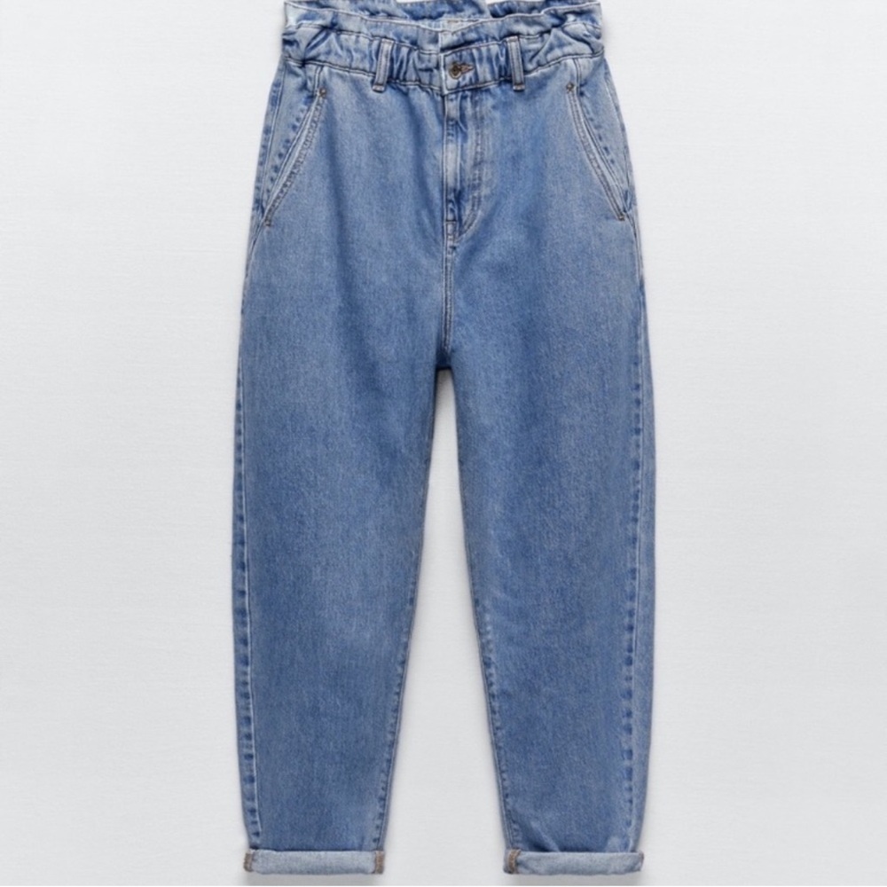 Zara Paperbag Waist Jeans
